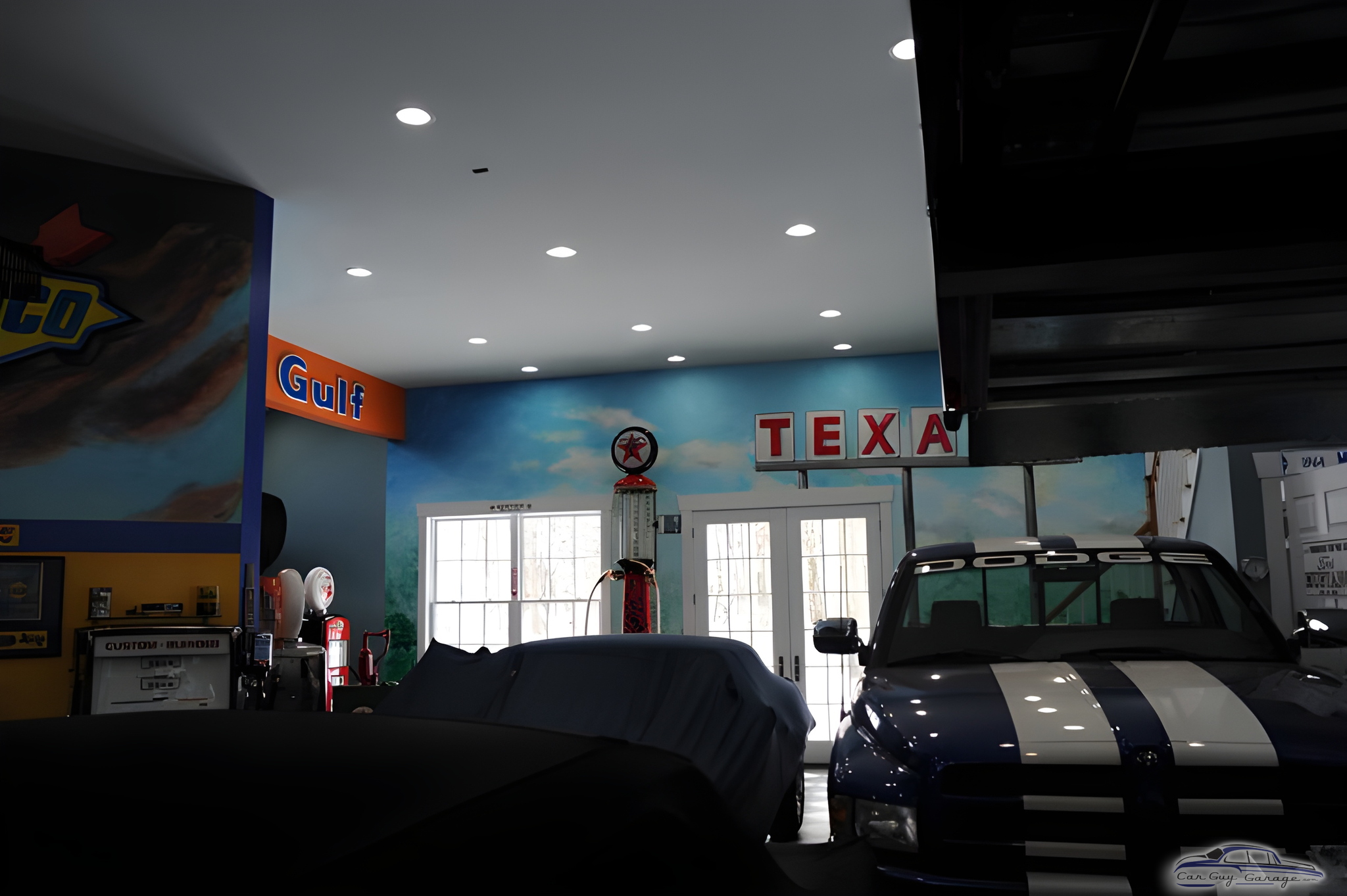 Garage with Vintage Gas Pump and Gulf Signs - Robert from Tenafly, NJ