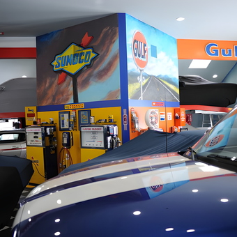 Classic Garage with Vintage Gas Pumps and Signs - Robert from Tenafly, NJ