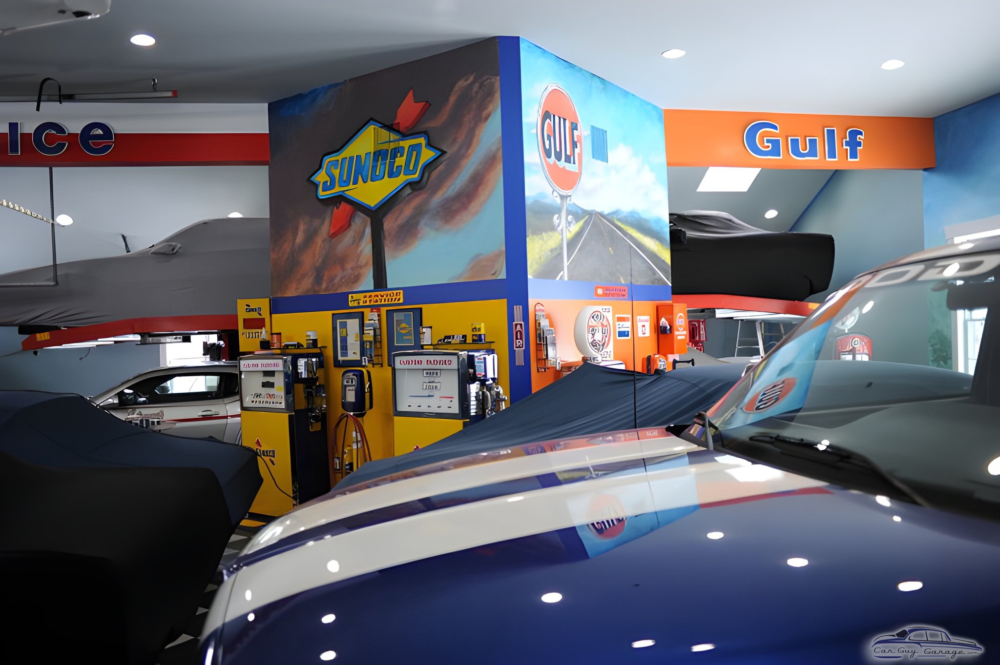 Classic Garage with Vintage Gas Pumps and Signs - Robert from Tenafly, NJ