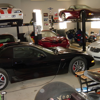Garage with Car Lifts, Corvettes, and Tools - Stephen from Fairfield, CT