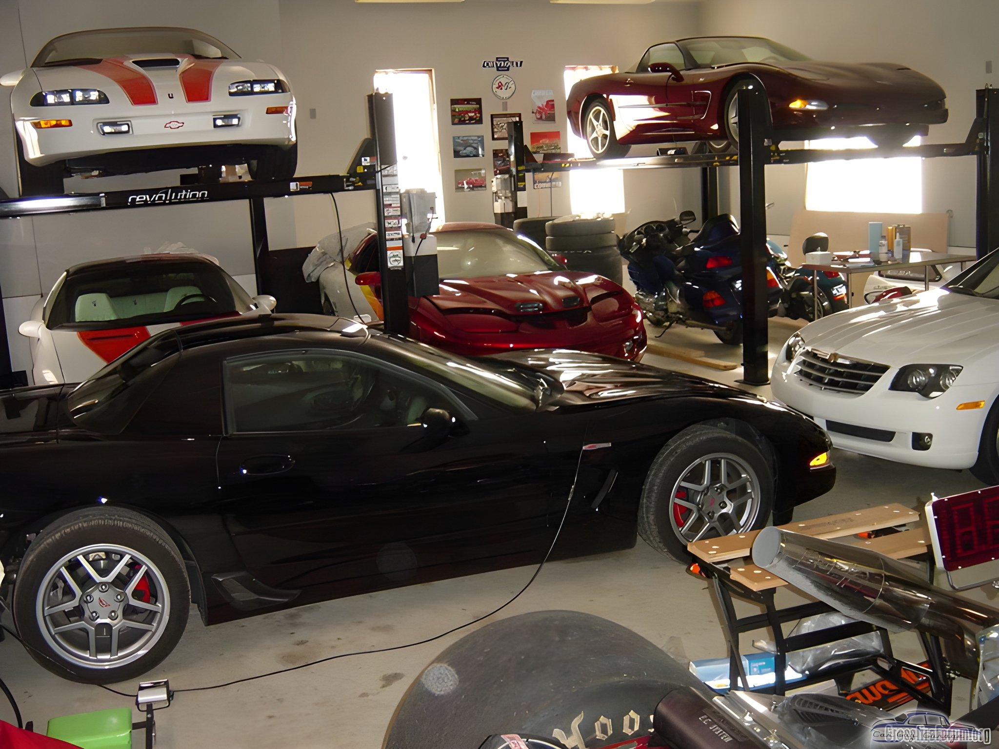 Garage with Car Lifts, Corvettes, and Tools - Stephen from Fairfield, CT