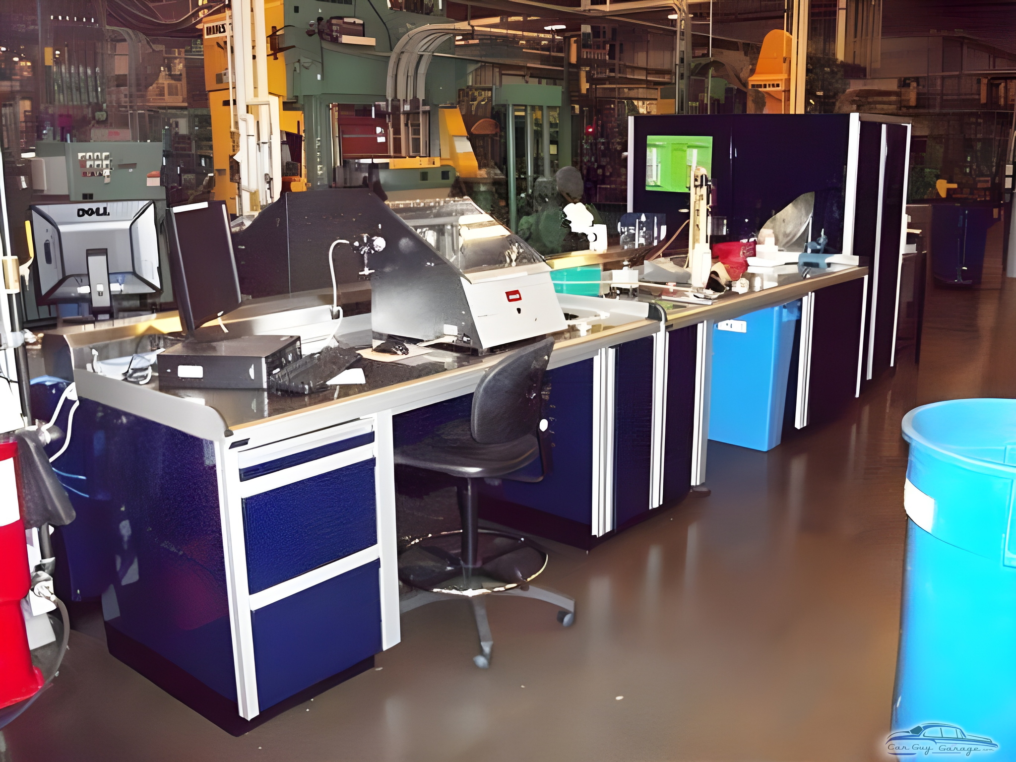 Industrial Workstations with Storage Cabinets - Custom Aluminum