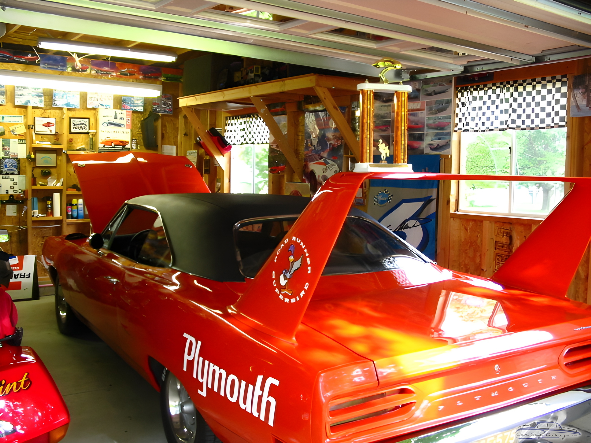 Classic Plymouth Muscle Car in Decorated Garage - Winged One from Charlotte, MI