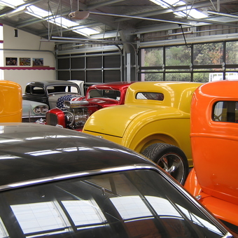 Classic Hot Rod Garage with Vintage Cars - Mal from Christchurch, New Zealand