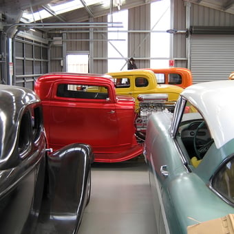 Classic Hot Rods and Vintage Cars in Spacious Garage - Mal from Christchurch, New Zealand