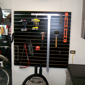 Garage Slatwall Tool Organizer With Power Tools - Peter from Lakewood, CO