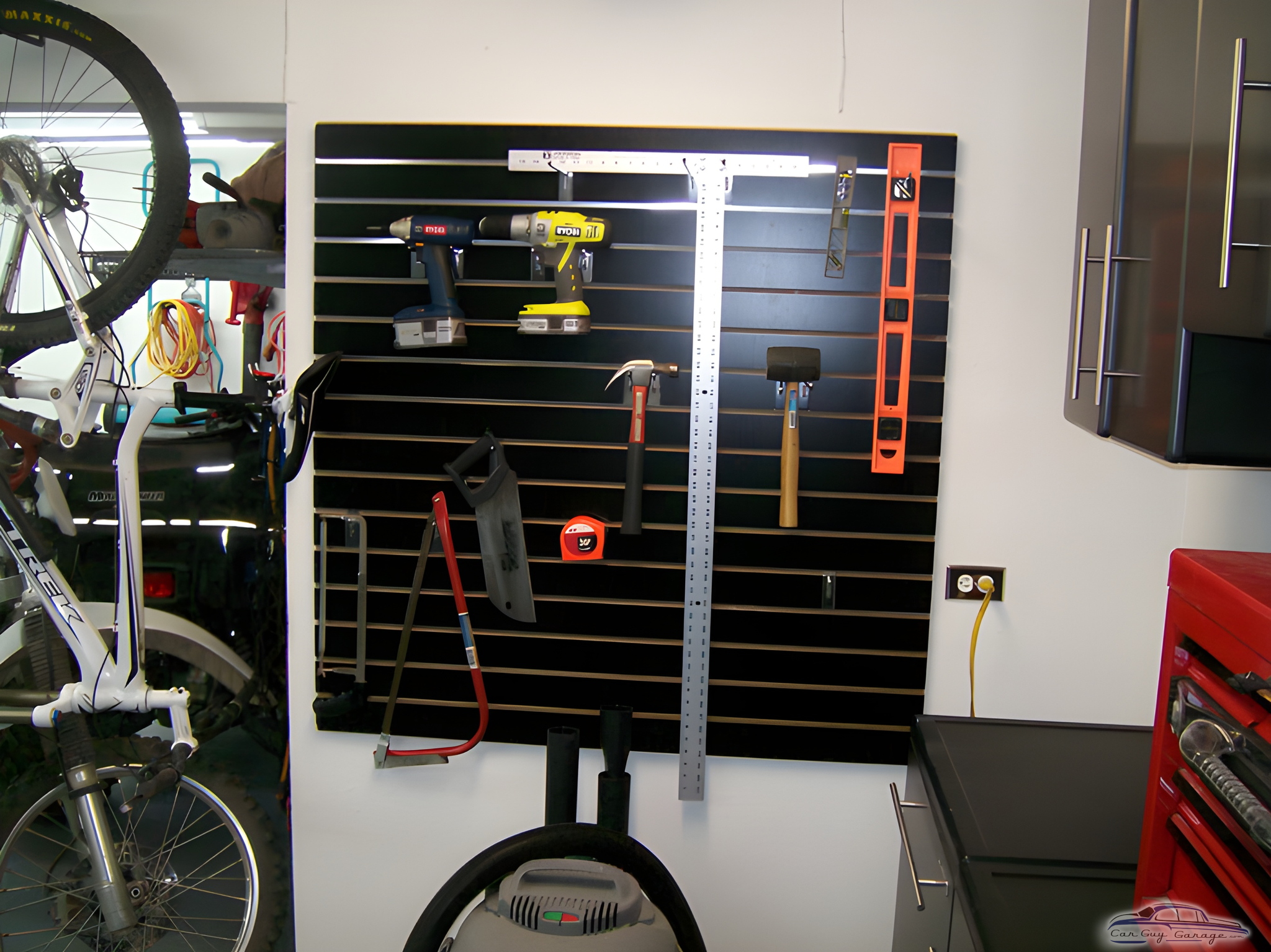 Garage Slatwall Tool Organizer With Power Tools - Peter from Lakewood, CO