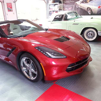 Classic and Modern Cars on Garage Tile Flooring - Larry from Old Saybrook, CT