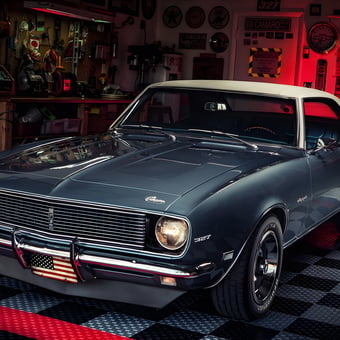 Classic Camaro in Custom Garage with Tool Storage - Heaman from Sunrise, Fl