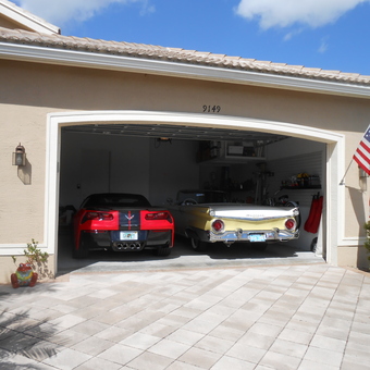 Organized Garage With Corvette and Classic Car - Michael Heiserman from Boynton Beach, Florida