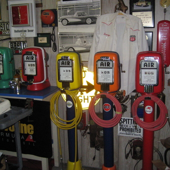 Vintage Air Meters and Gas Station Decor Display - George from Bethel, CT