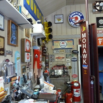 Vintage Garage Signs, Gas Pump, and Decor Collection - George from Bethel, CT