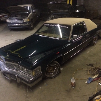 Classic Cadillac With Custom Wheels in Garage - Steve from Kansas City, Mo