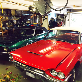 Classic Cars and Organized Storage in Garage - Jan from Arvika, Sweden