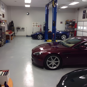 Organized Garage with Car Lift and Sports Cars - Richard from Snellville, Georgia