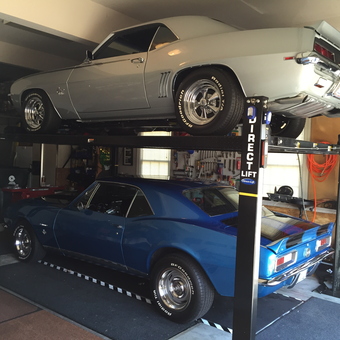 Classic Car Garage with Two-Post Lift and Wall Storage - Outlaw34 from Knightdale, NC