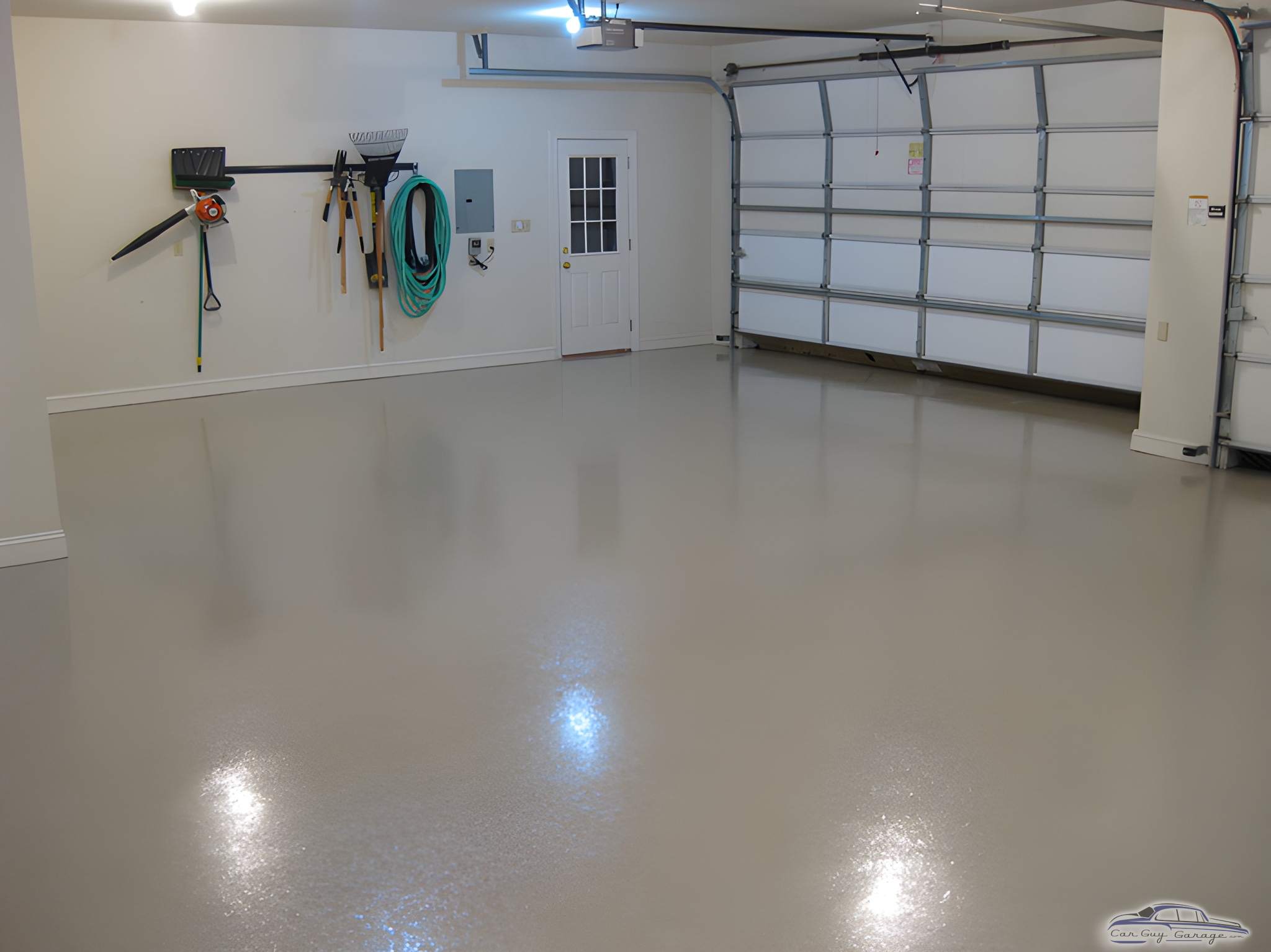 Epoxy Coated Garage Floor with Wall Storage - Steve from New Holland, PA