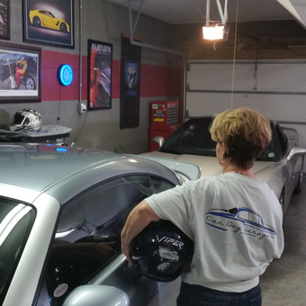 Garage with Sports Cars, Wall Art, Neon Sign - Brandoni from Hollywood, SC