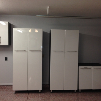 Modern White Garage Cabinets and Storage - BEC from Sun Lakes, Arizona