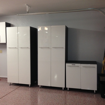 Modern White Garage Cabinets and Storage Units - BEC from Sun Lakes, Arizona