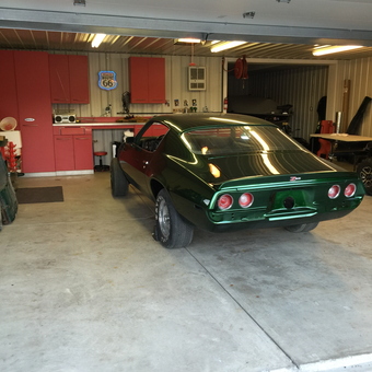Classic Car in Organized Garage with Red Cabinets - Paul from Canonsburg, PA