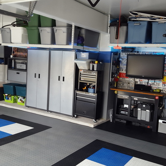 Organized Garage with Cabinets and Bike Storage - S2online from Richmond, TX