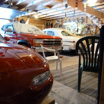 Classic Cars and Tools in Organized Garage - Karl Richter from Keshena, Wisconsin
