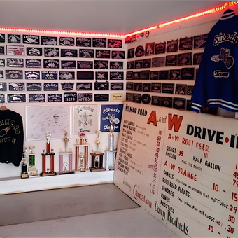 Vintage Car Club Wall Decor and Memorabilia Display - Lance Lambert