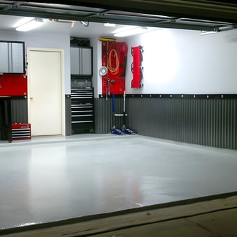 Organized Garage with Cabinets, Tool Storage, and Epoxy Floor - Andres from Houston, TX
