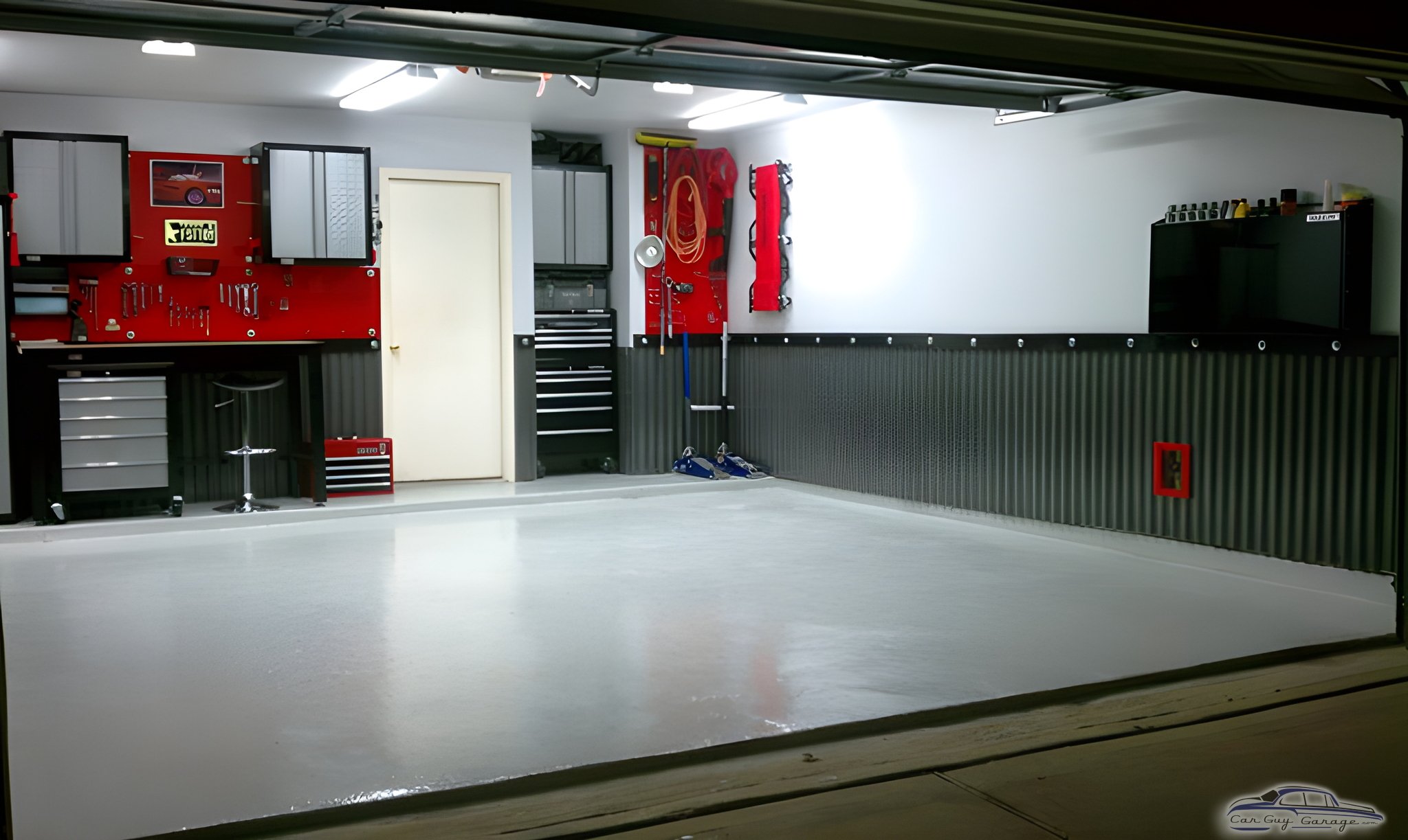 Organized Garage with Cabinets, Tool Storage, and Epoxy Floor - Andres from Houston, TX