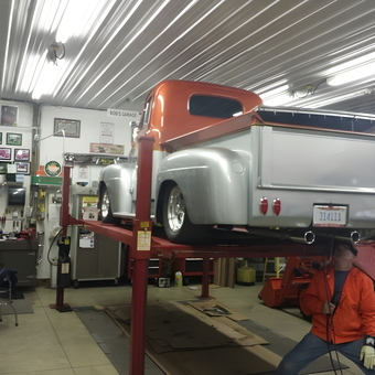 Classic Truck on Lift in Well-Equipped Garage - Lexie from Flat Rock, MI