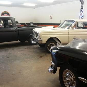 Classic Trucks and Cars in Organized Garage - Pdloxford from Port Orange, Florida