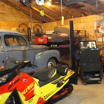 Classic Car, Snowmobile, and Tool Storage in Garage - Jim from Keshena, Wisconsin