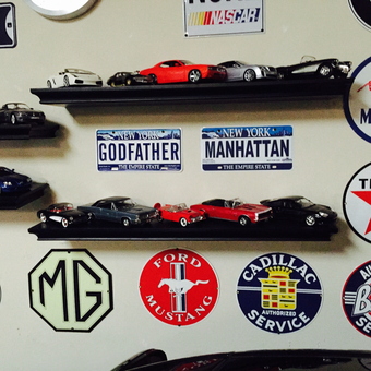 Classic Car Signs and Diecast Model Display - Nancy from Gold River, CA
