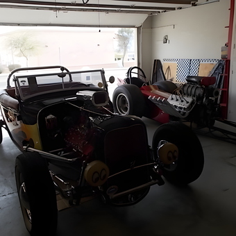 Classic Hot Rods and Dragster in Spacious Garage - Rick from Lake Havasu City, Az