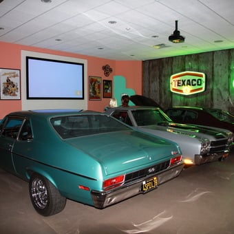 Classic Cars with Neon Garage Signs - George from Lake Havasu City, AZ