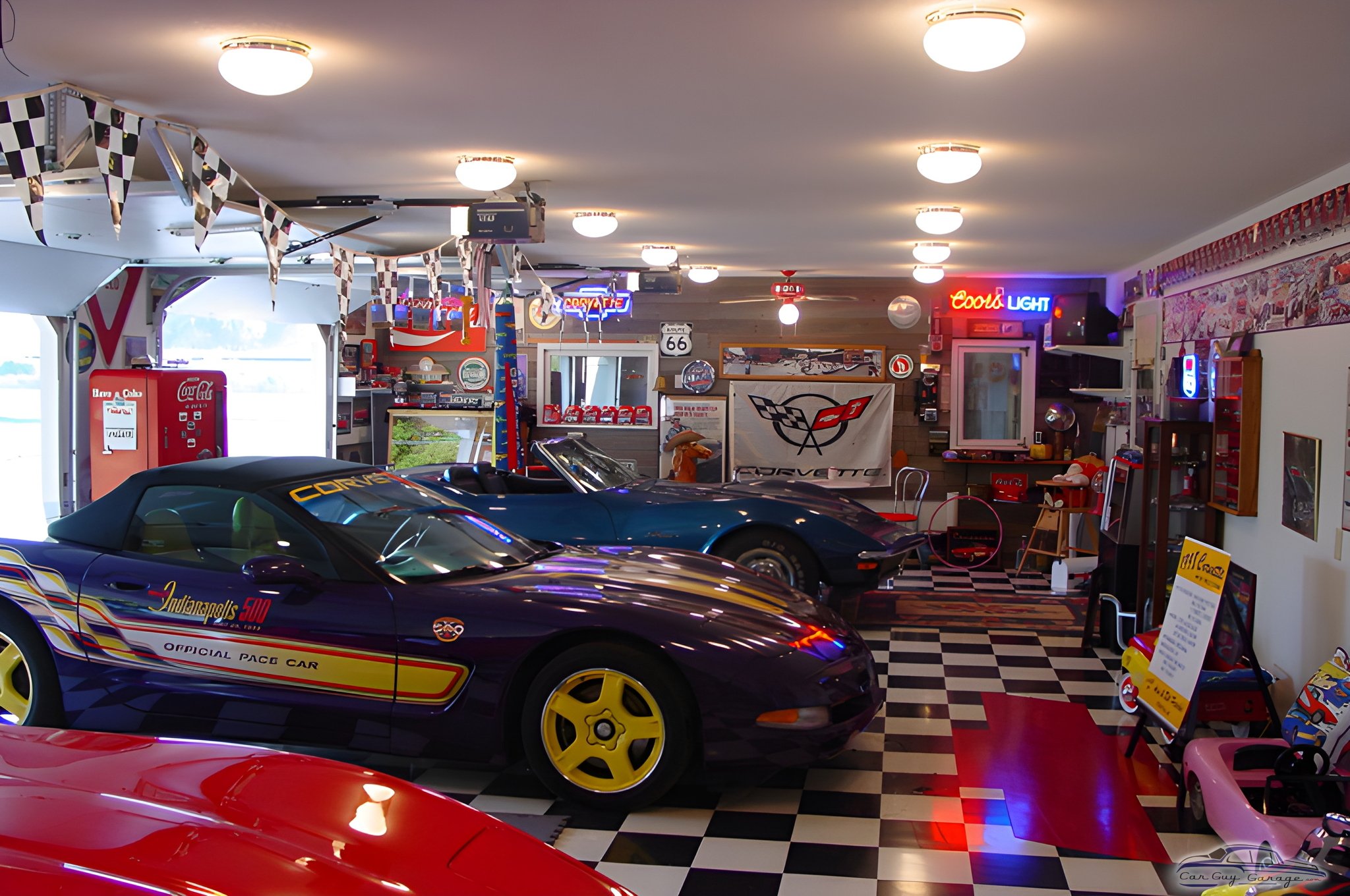 Corvette Showroom Garage with Neon Signs and Decor - Bill from Bismarck, ND