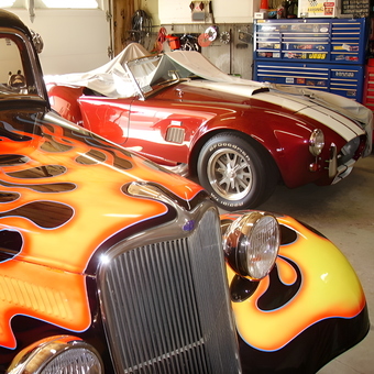 Classic Cars with Custom Flames and Tool Storage - bella from Milford, MA