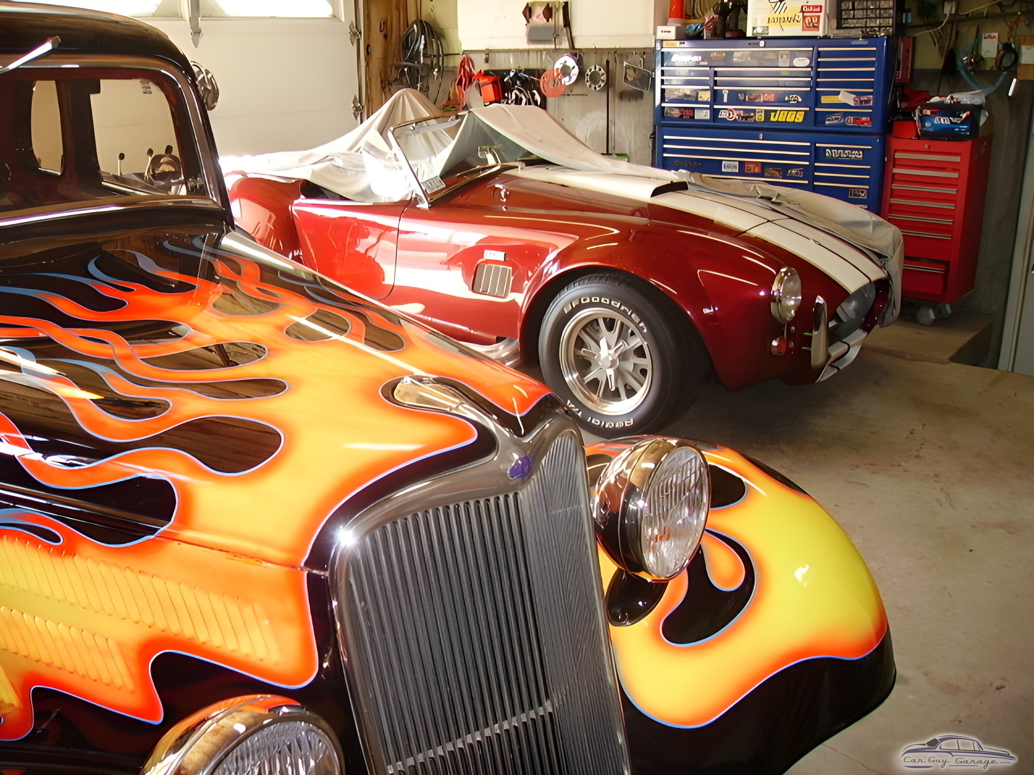 Classic Cars with Custom Flames and Tool Storage - bella from Milford, MA