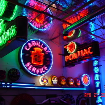 Vintage Neon Garage Signs and Wall Decor - Mike-Oklahoma from Bethany, Oklahoma