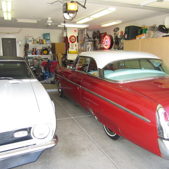 Classic Cars and Neon Garage Decor - Mike P. from Surprise, Az.