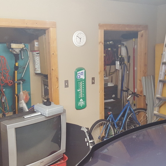 Organized Garage with Pegboard Tools and Ladder - Todd from Vale, North Carolina