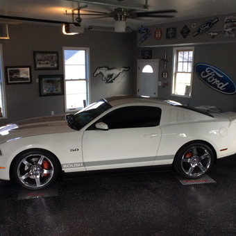 Ford Mustang Garage with Wall Signs and Decor - Chris Sarratt from Chesnee, SC