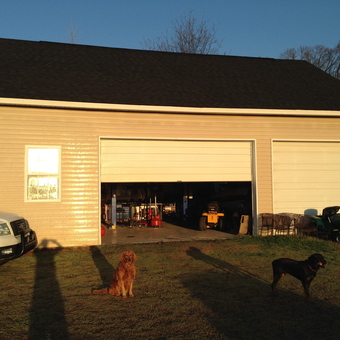 Spacious Garage With Lawn Equipment and Tools - Jim from Boiling Springs, South Carolina