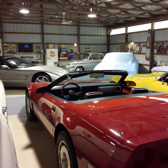 Classic Car Garage with Neon Signs and Wall Decor - Gary from Kalamazoo, MI