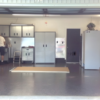 Diamond Plate Garage Cabinets and Storage Solutions - Sam from Ormond beach, Fl