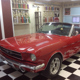 Classic Red Mustang Convertible in Trophy-Filled Garage - Steve from Van Alstyne, Texas
