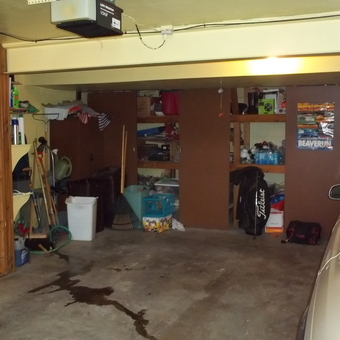 Organized garage with storage shelves and tools - Greg from Pittsburgh, PA