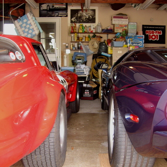 Classic Sports Cars and Organized Garage Storage - Reef Cody from San Diego, CA