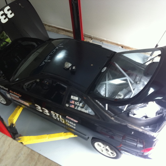 Race Car on 2 Post Lift with Roll Cage - Greg from Middletown, CT
